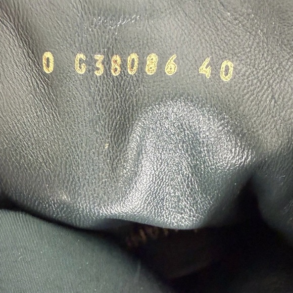 Chanel Nylon Suede Calfskin Black and Dark Green Combat Boots Size 40 - Picture 8 of 8